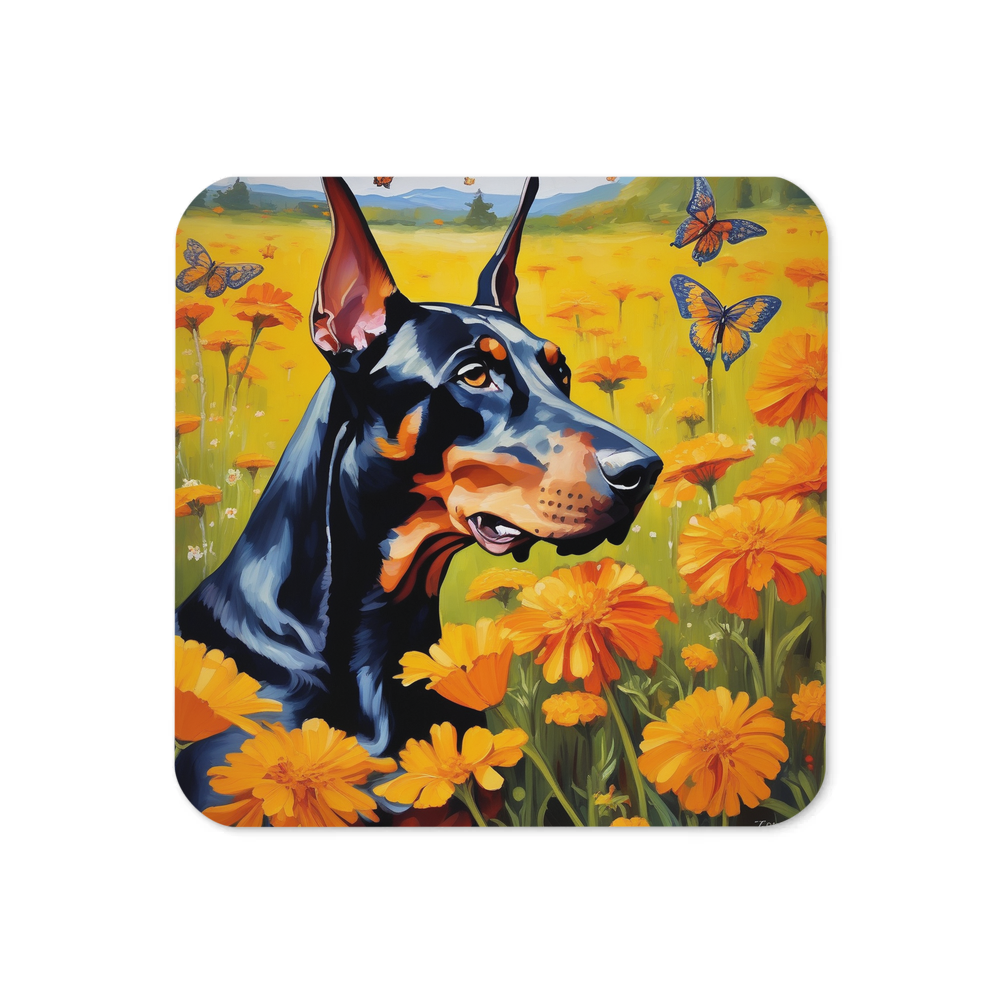 PugMug Custom Doberman Pinscher Coaster
