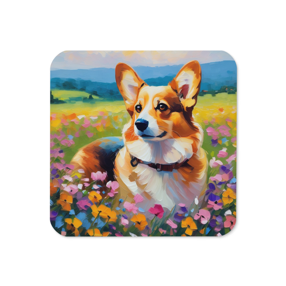 PugMug Custom Pembroke Welsh Corgi Coaster