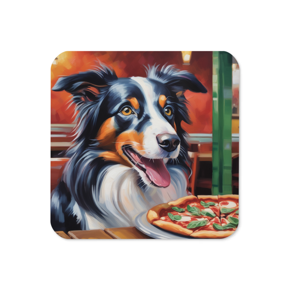 PugMug Custom Border Collie Coaster