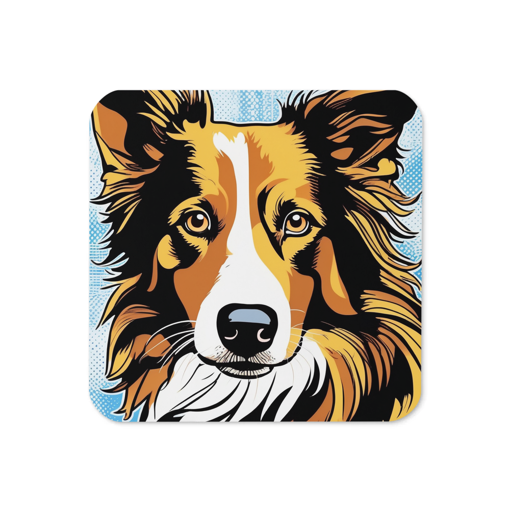 PugMug Custom Border Collie Coaster
