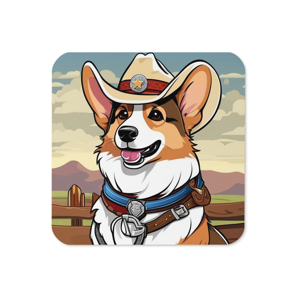 PugMug Custom Pembroke Welsh Corgi Coaster