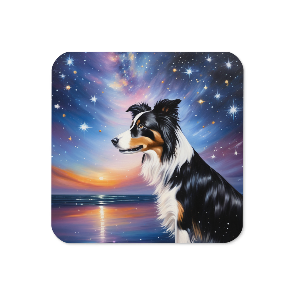 PugMug Custom Border Collie Coaster
