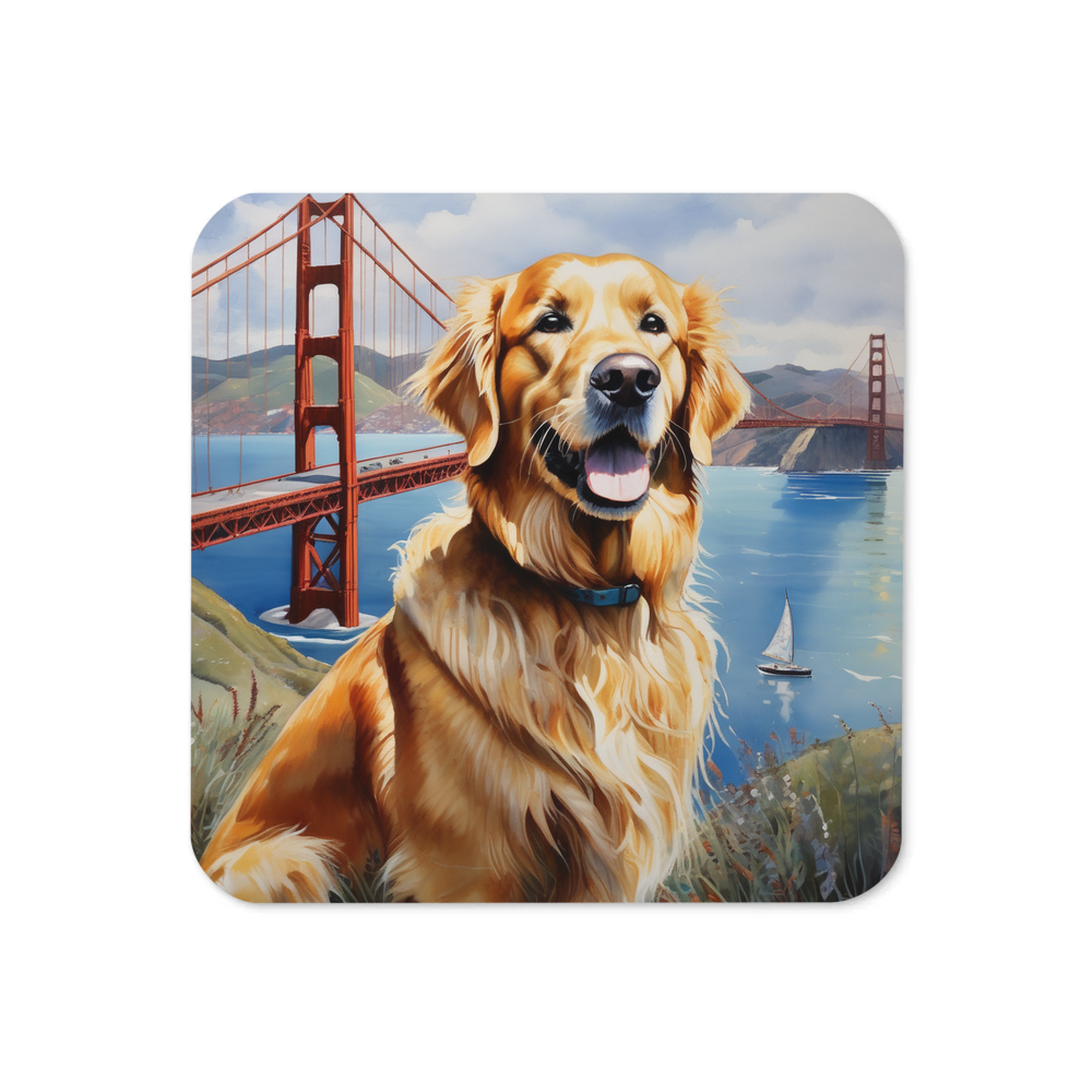 PugMug Custom Golden Retriever Coaster