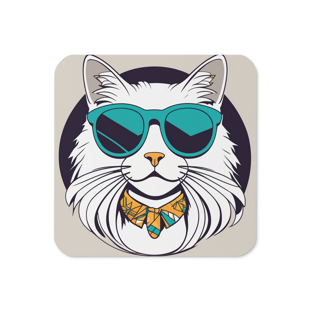 PugMug Custom White Ragdoll Cat Coaster