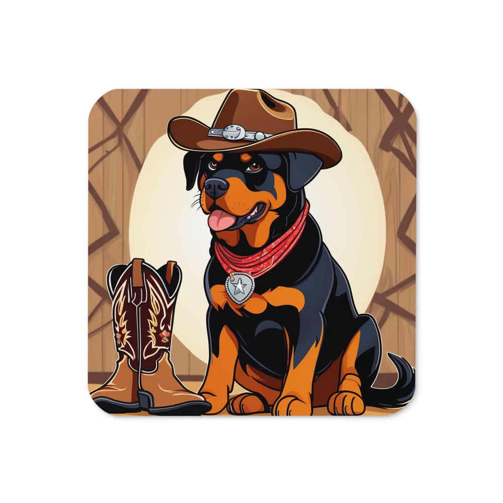 PugMug Custom Rottweiler Coaster