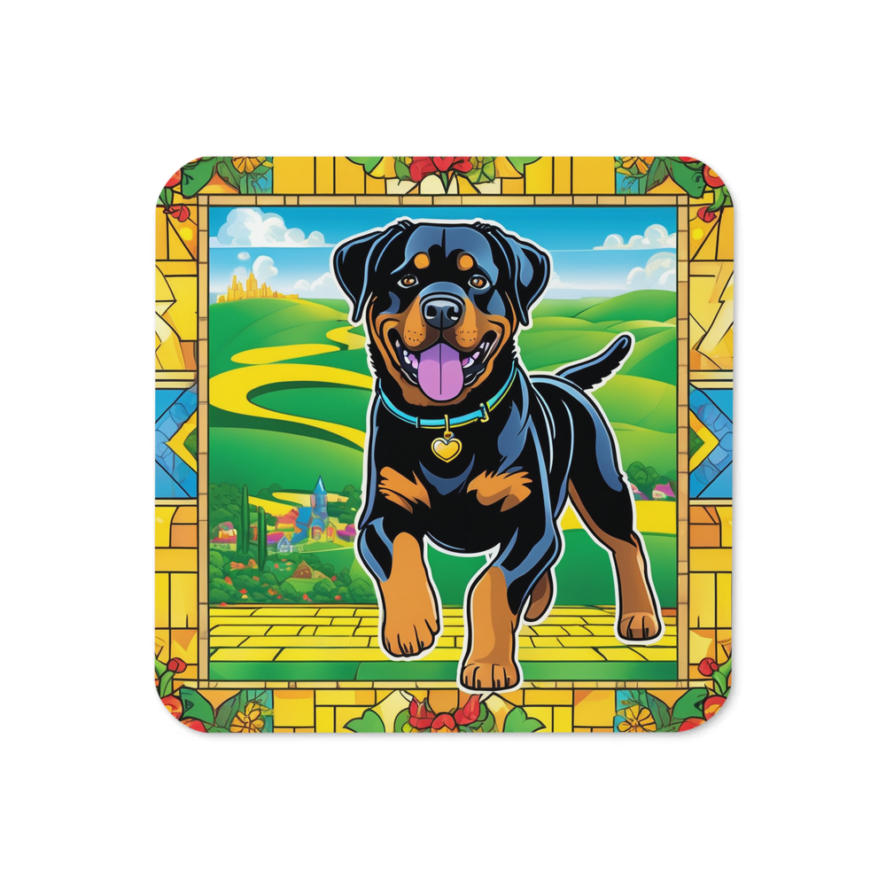 PugMug Custom Rottweiler Coaster