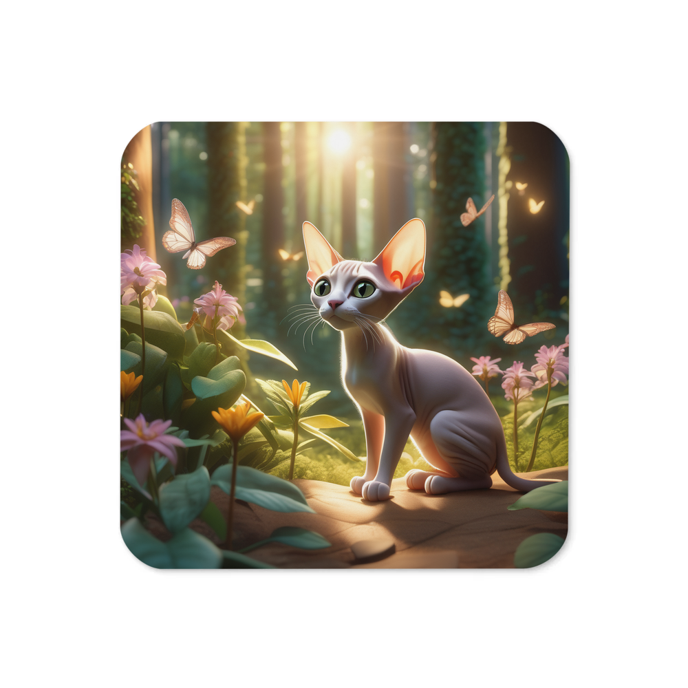 PugMug Custom Tabby Sphynx Cat Coaster