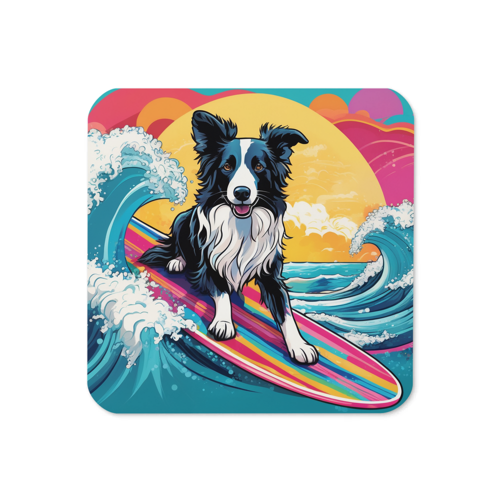 PugMug Custom Border Collie Coaster