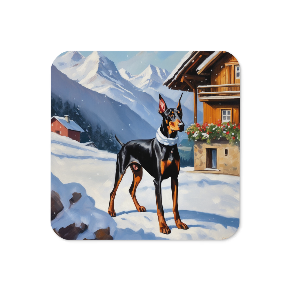 PugMug Custom Doberman Pinscher Coaster