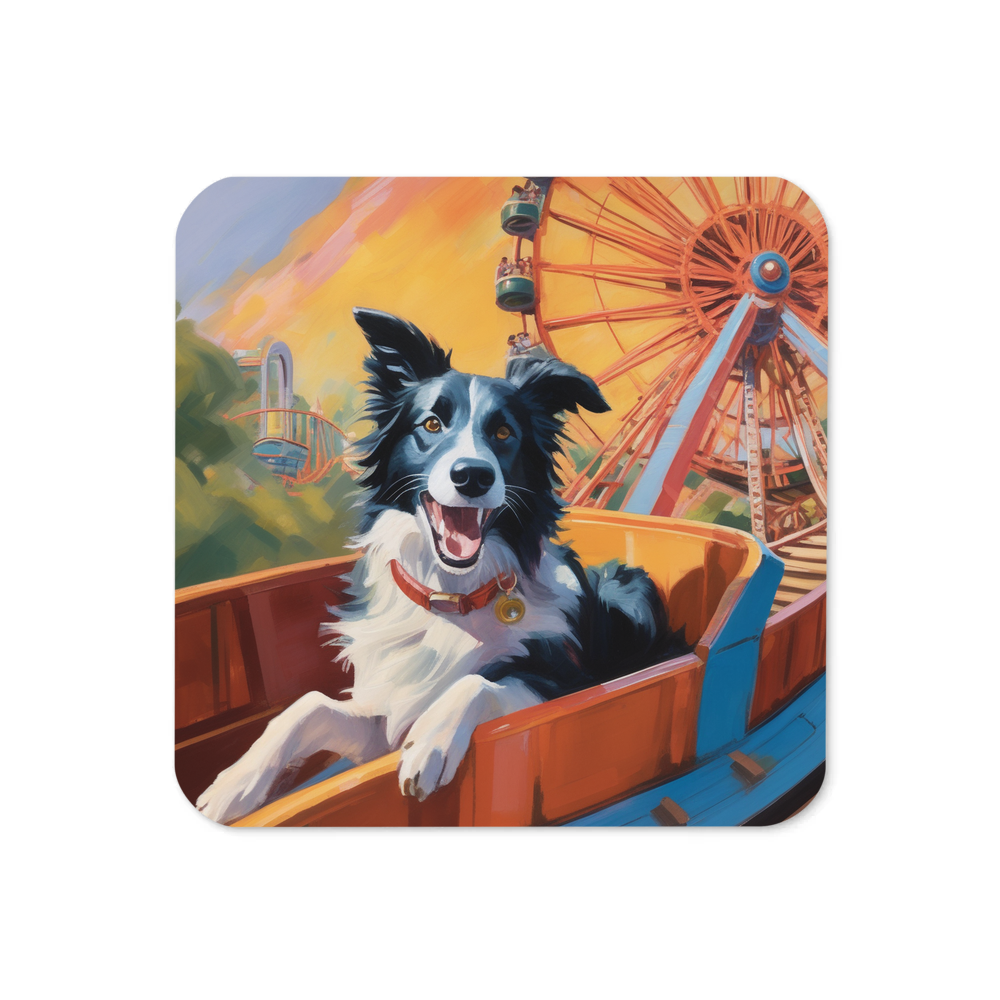 PugMug Custom Border Collie Coaster