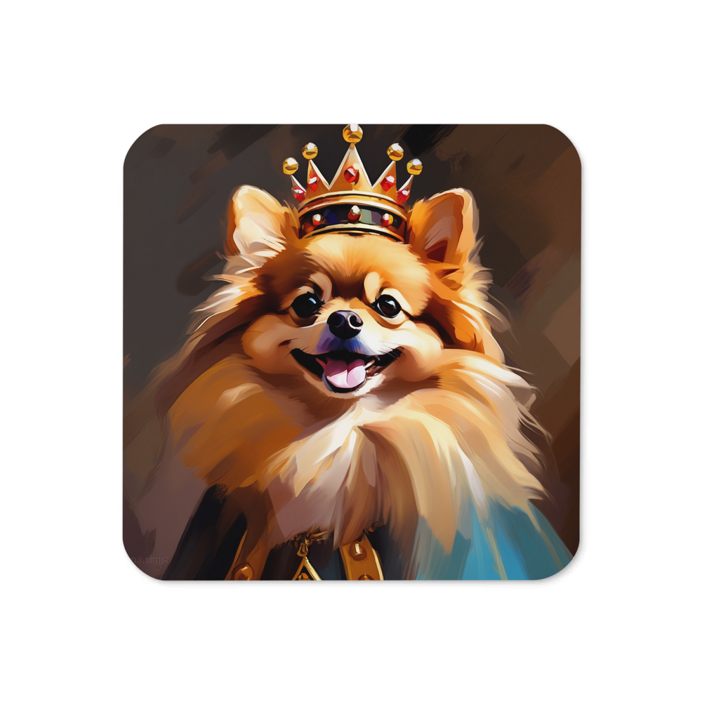 PugMug Custom Tan Pomeranian Coaster