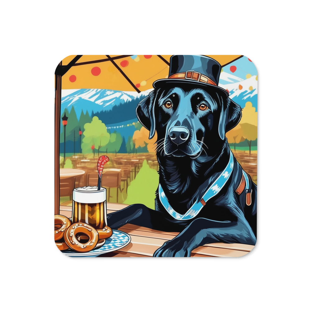 PugMug Custom Black Labrador Retriever Coaster