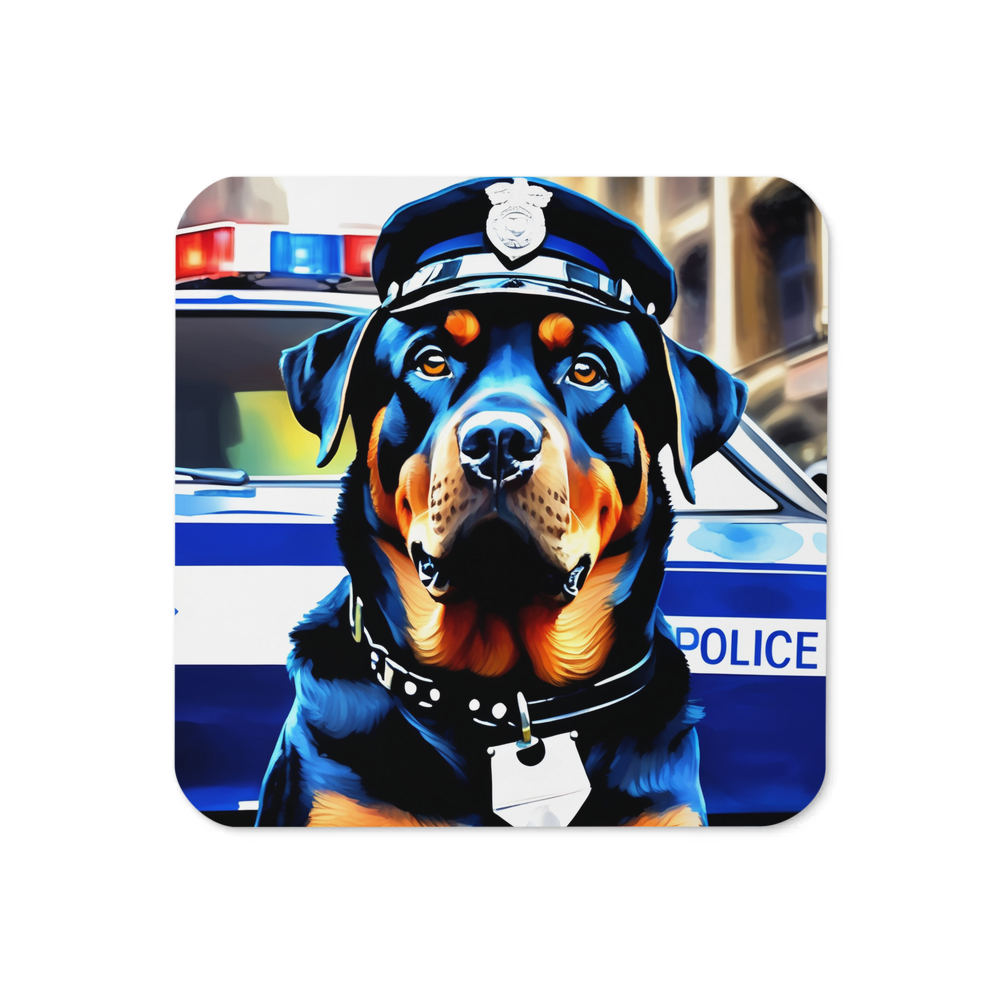 PugMug Custom Rottweiler Coaster