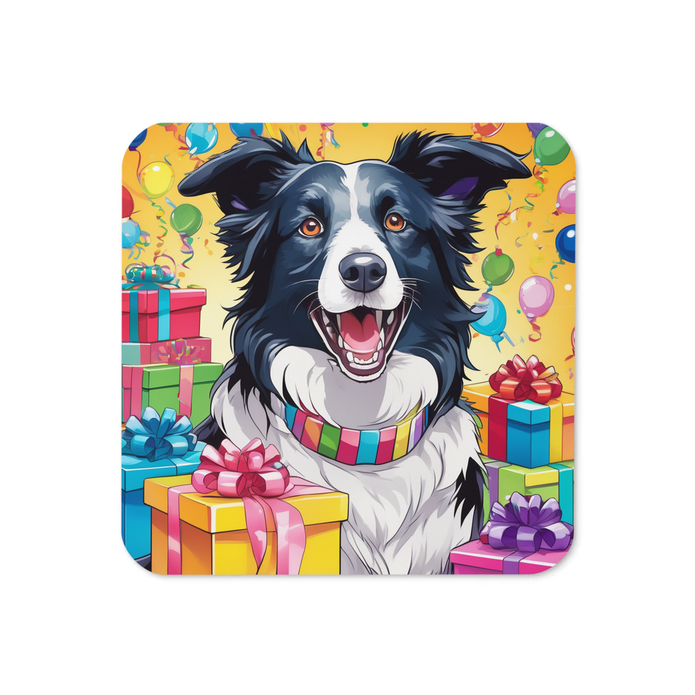 PugMug Custom Border Collie Coaster