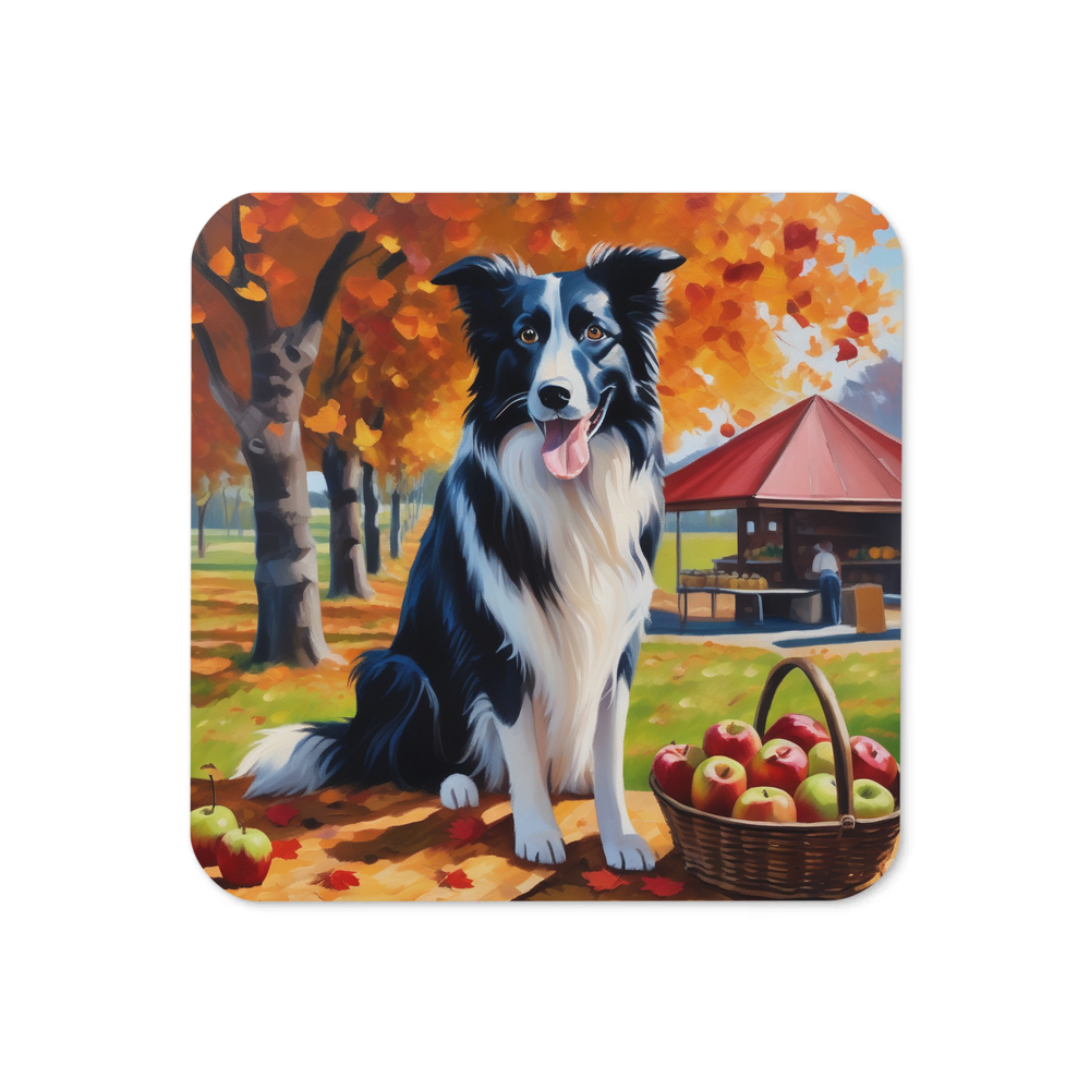 PugMug Custom Border Collie Coaster
