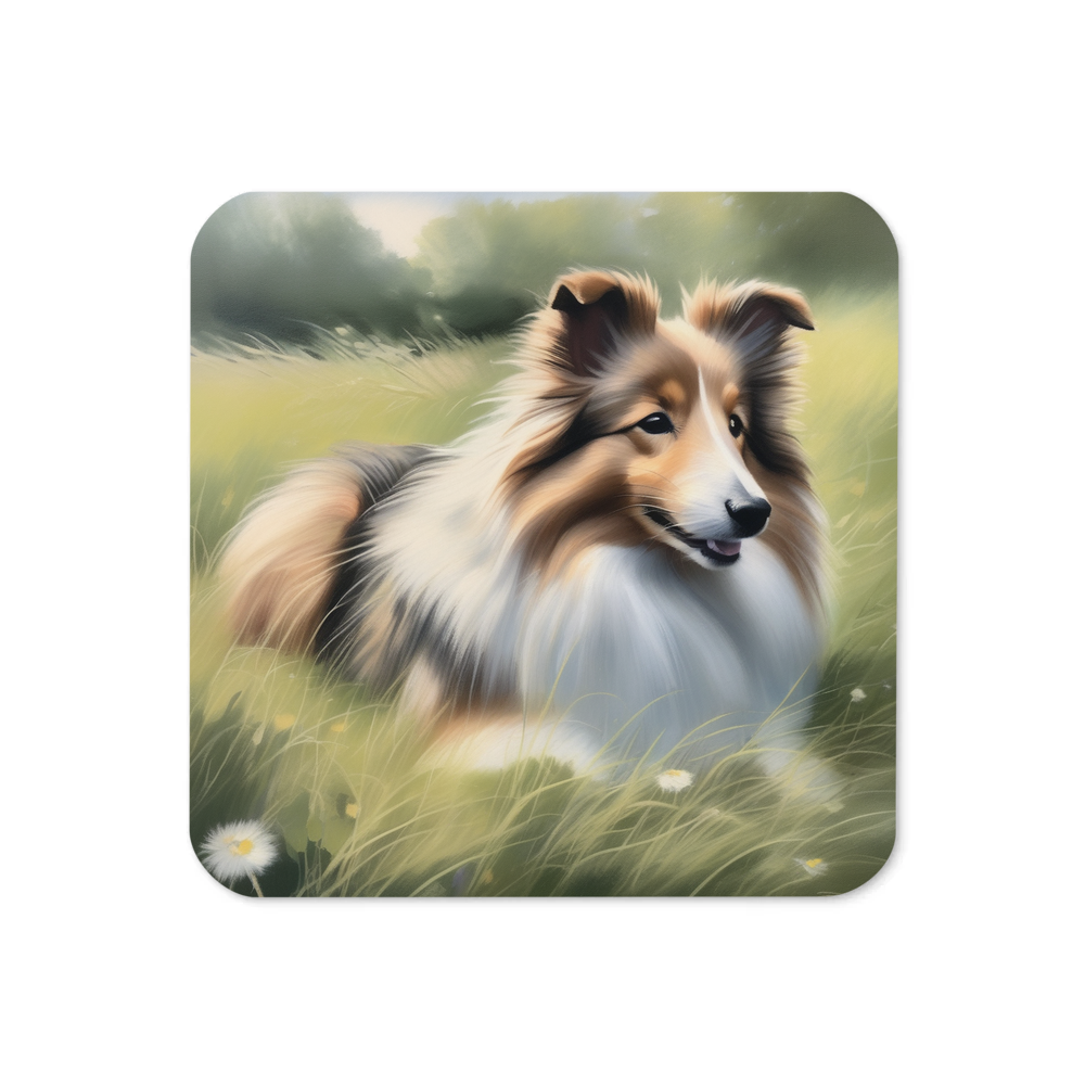 PugMug Custom Shetland Sheepdog Coaster