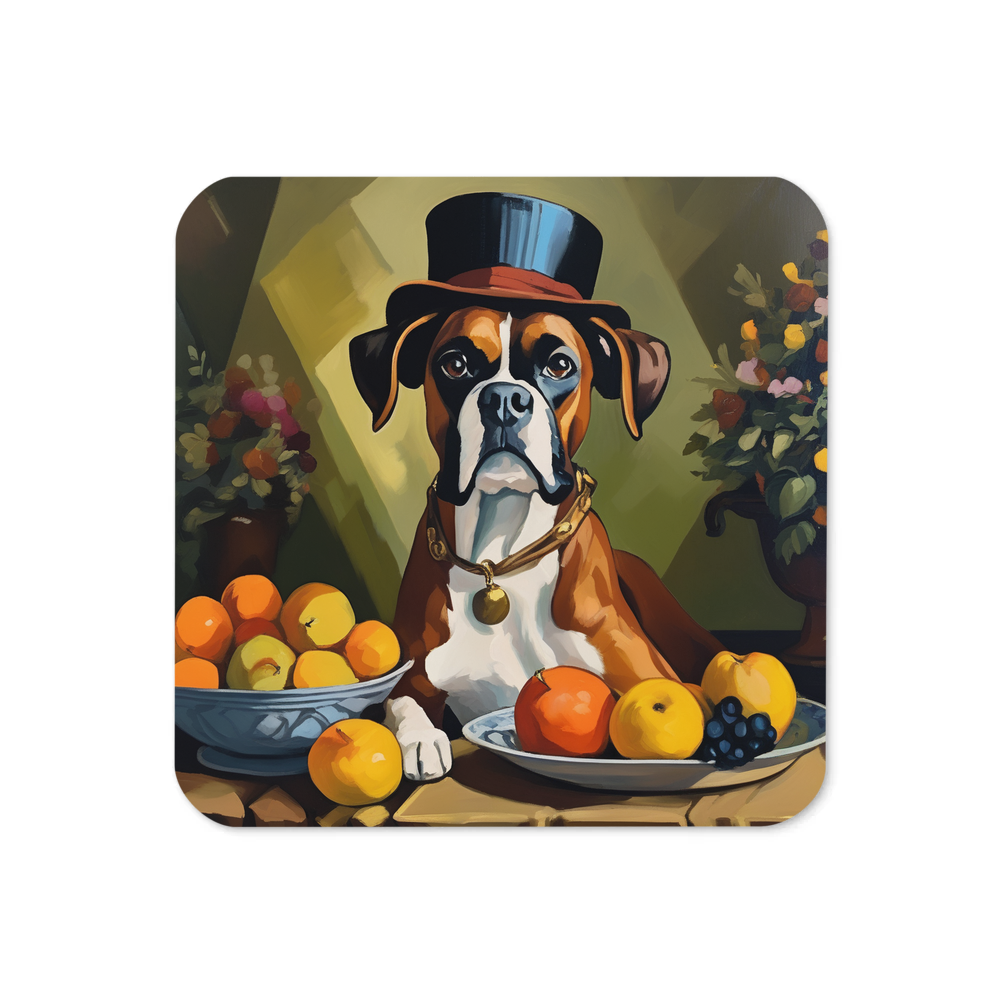 PugMug Custom Boxer Dog Coaster