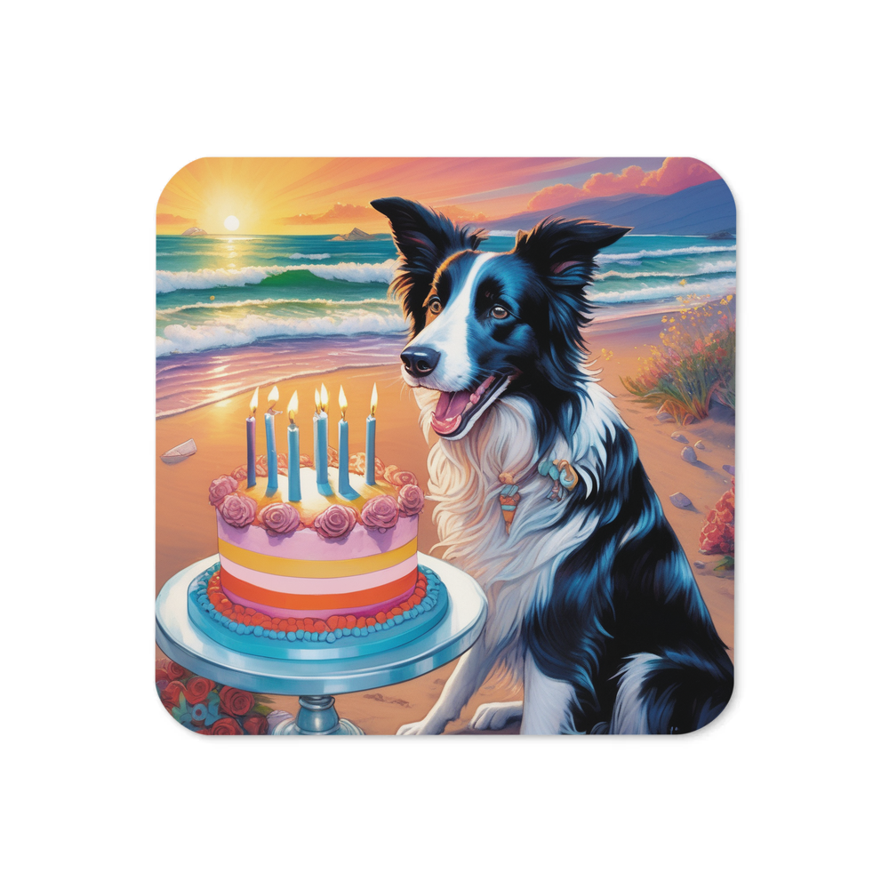 PugMug Custom Border Collie Coaster