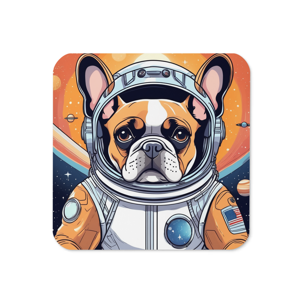 PugMug Custom Tan French Bulldog Coaster