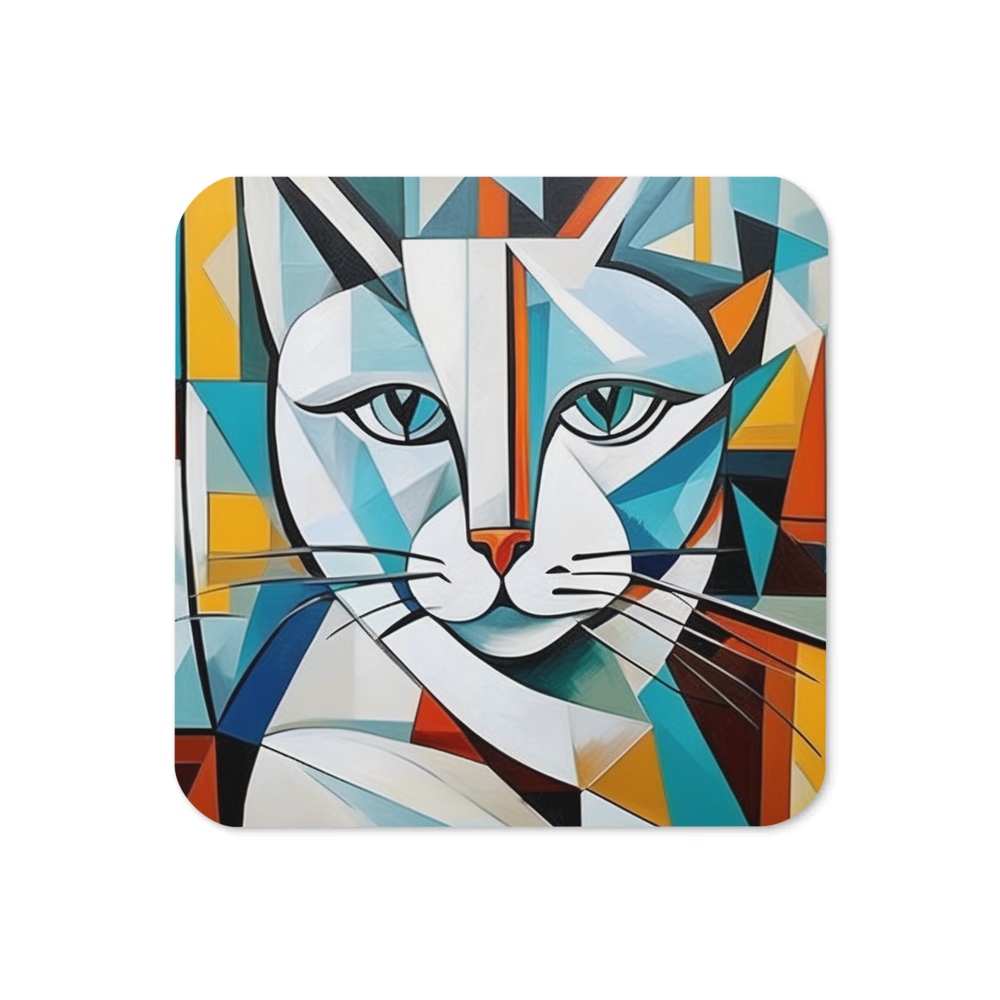 PugMug Custom White Companion Cat Coaster