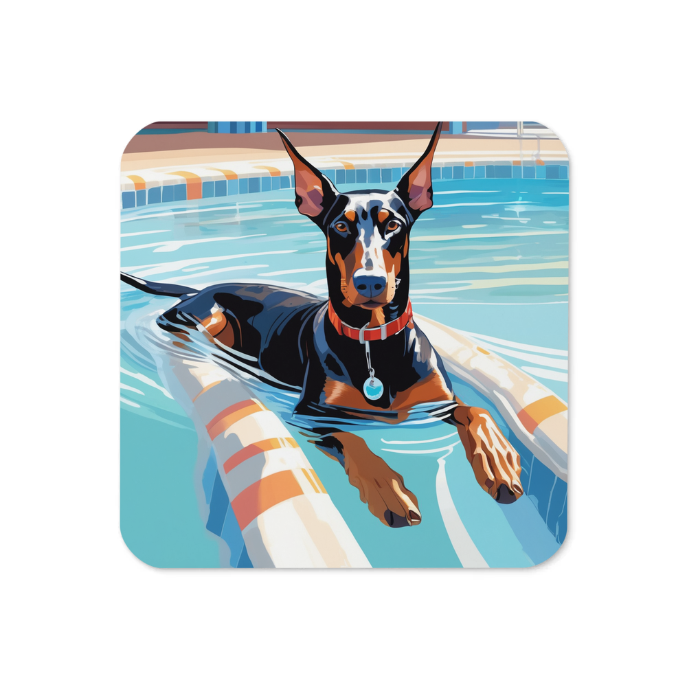 PugMug Custom Doberman Pinscher Coaster