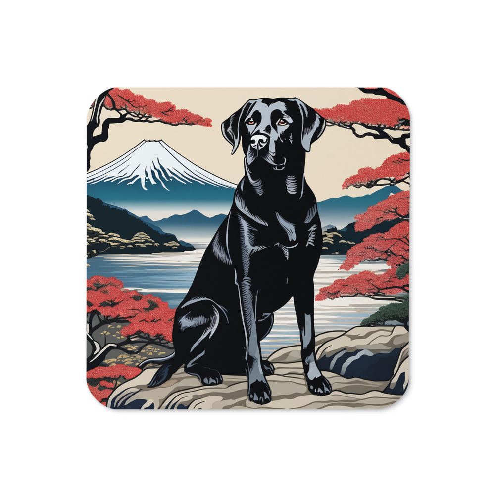 PugMug Custom Black Labrador Retriever Coaster