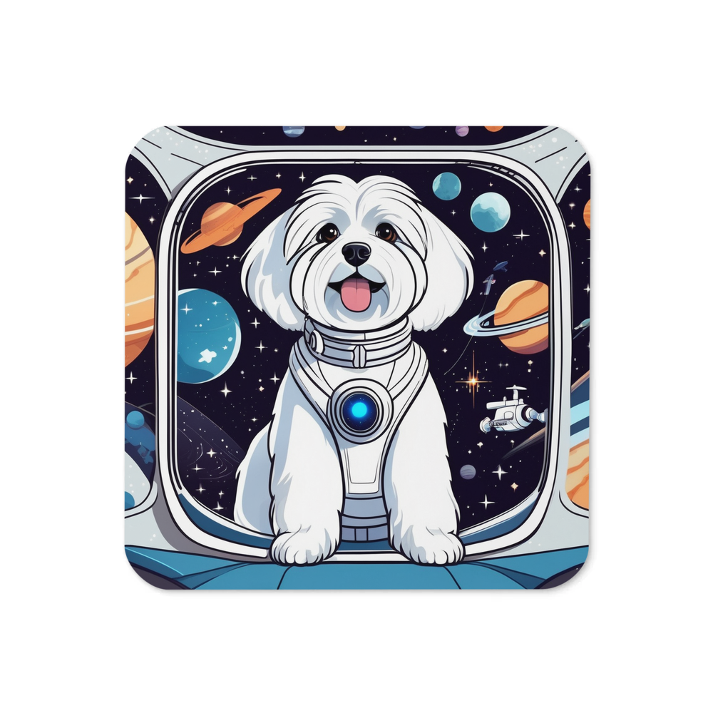 PugMug Custom White Havanese Dog Coaster