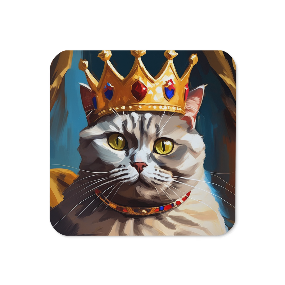 PugMug Custom Tabby British Shorthair Cat Coaster