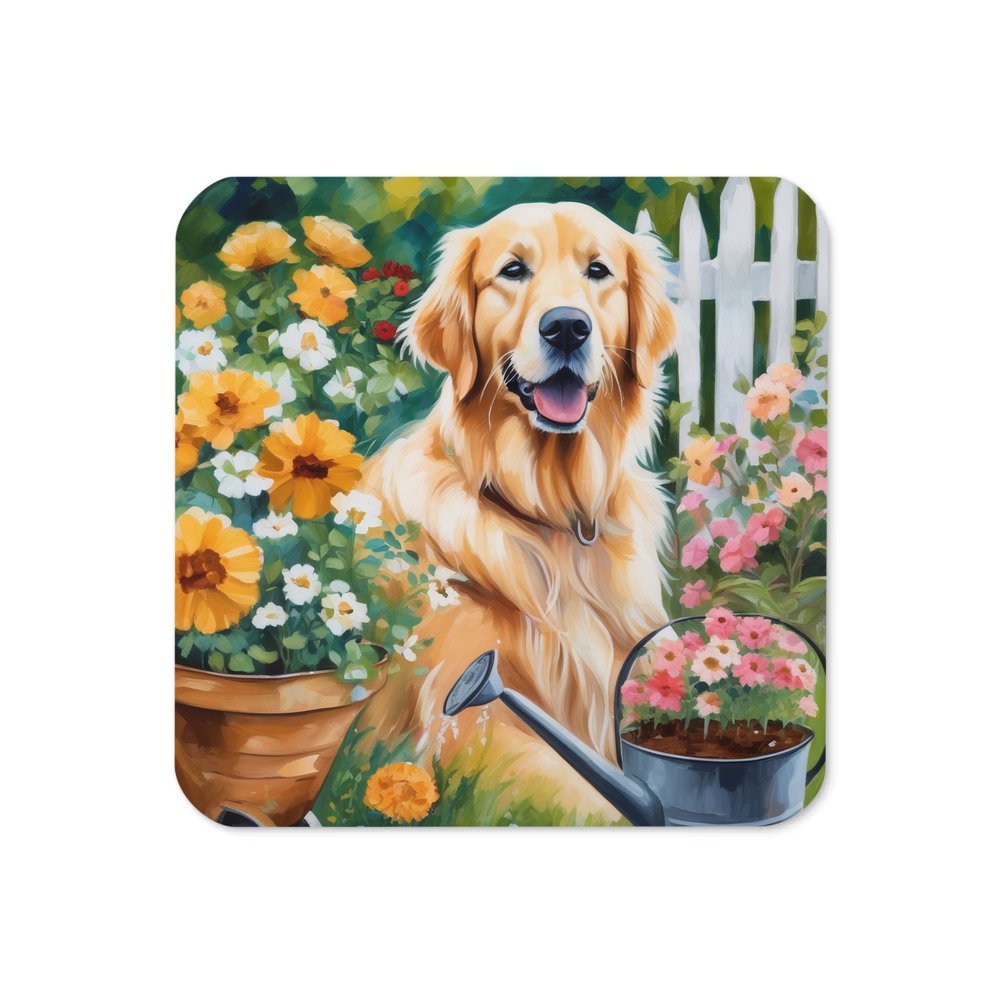PugMug Custom Golden Retriever Coaster