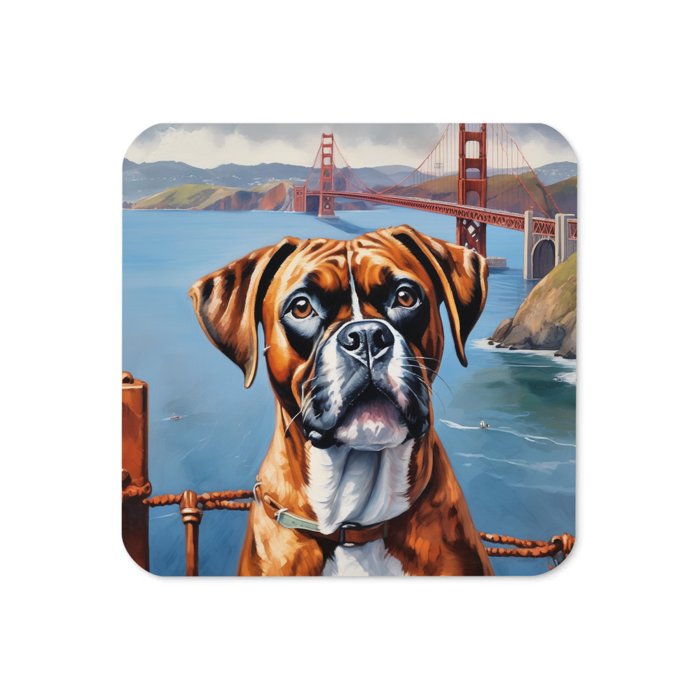 PugMug Custom Boxer Dog Coaster