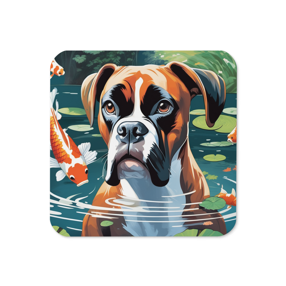 PugMug Custom Boxer Dog Coaster