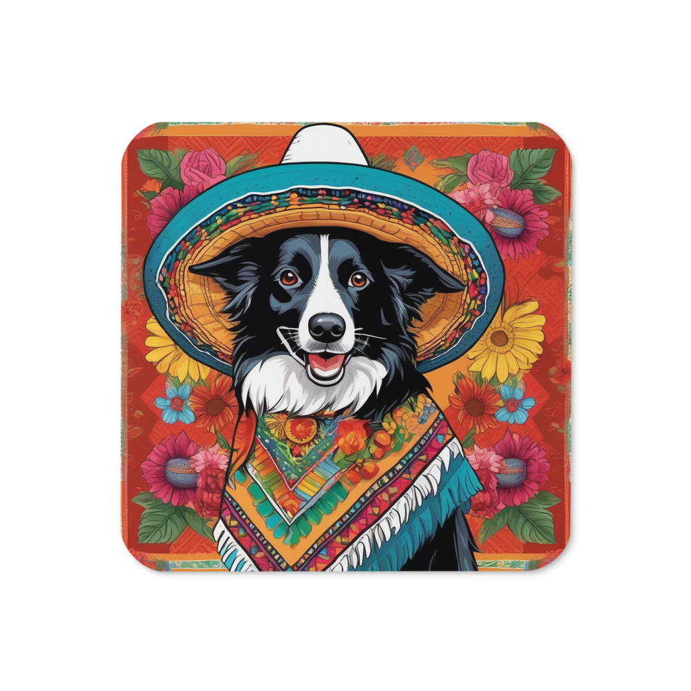 PugMug Custom Border Collie Coaster