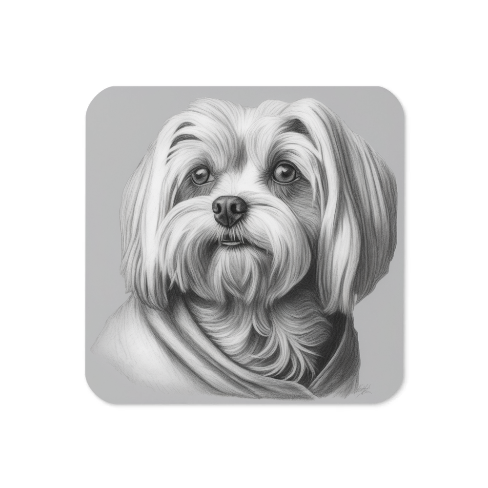 PugMug Custom Maltese Dog Coaster