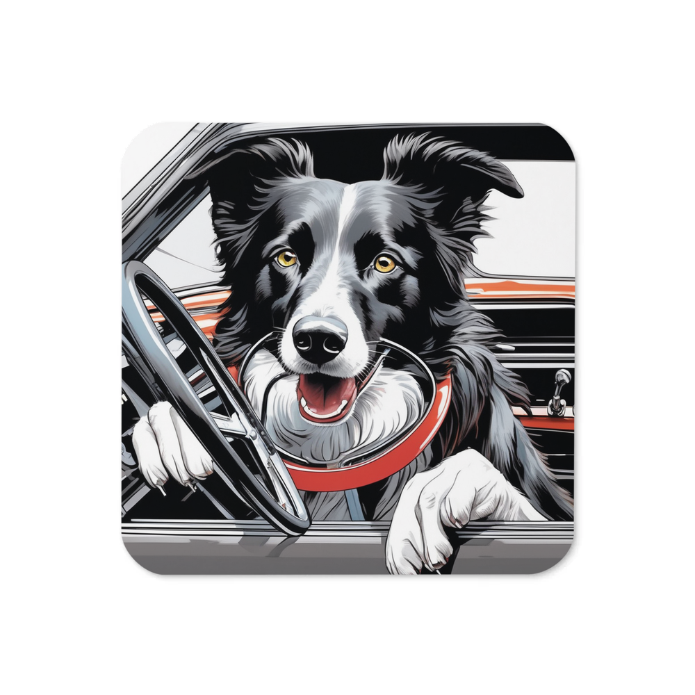 PugMug Custom Border Collie Coaster