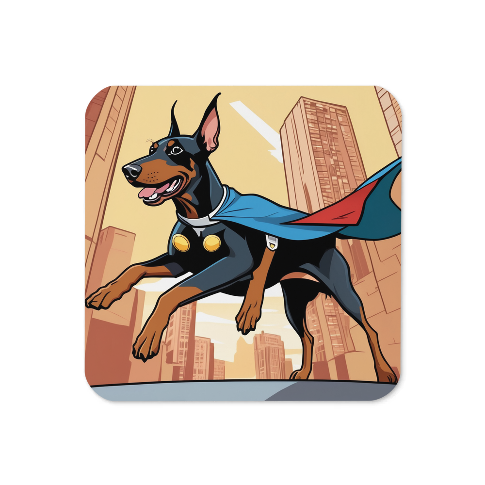 PugMug Custom Doberman Pinscher Coaster