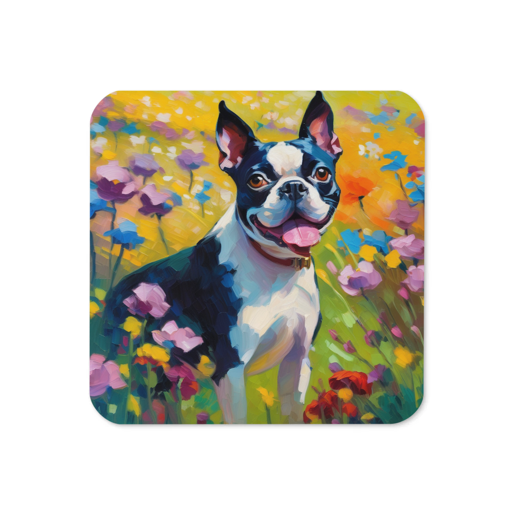 PugMug Custom Boston Terrier Coaster