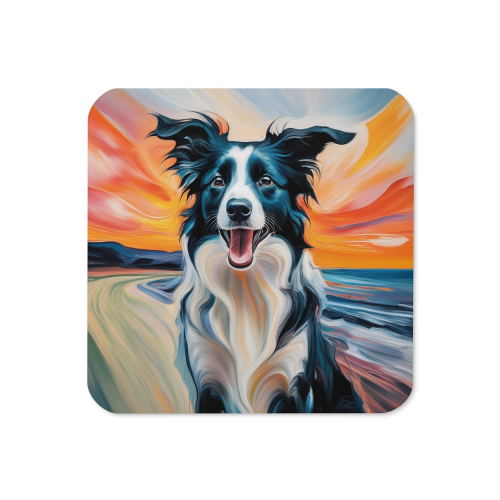 PugMug Custom Border Collie Coaster
