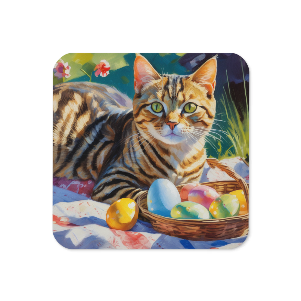 PugMug Custom Tabby Exotic Cat Coaster