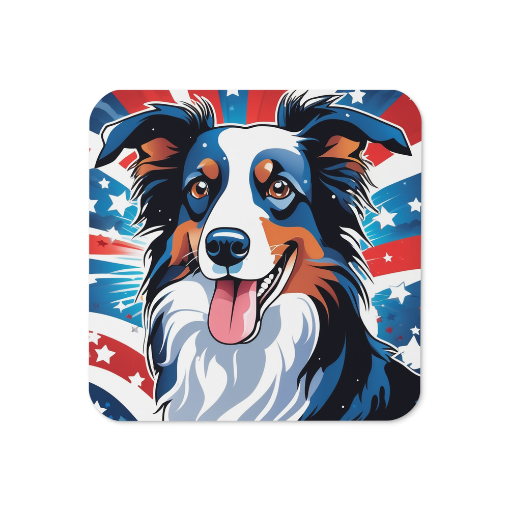 PugMug Custom Border Collie Coaster