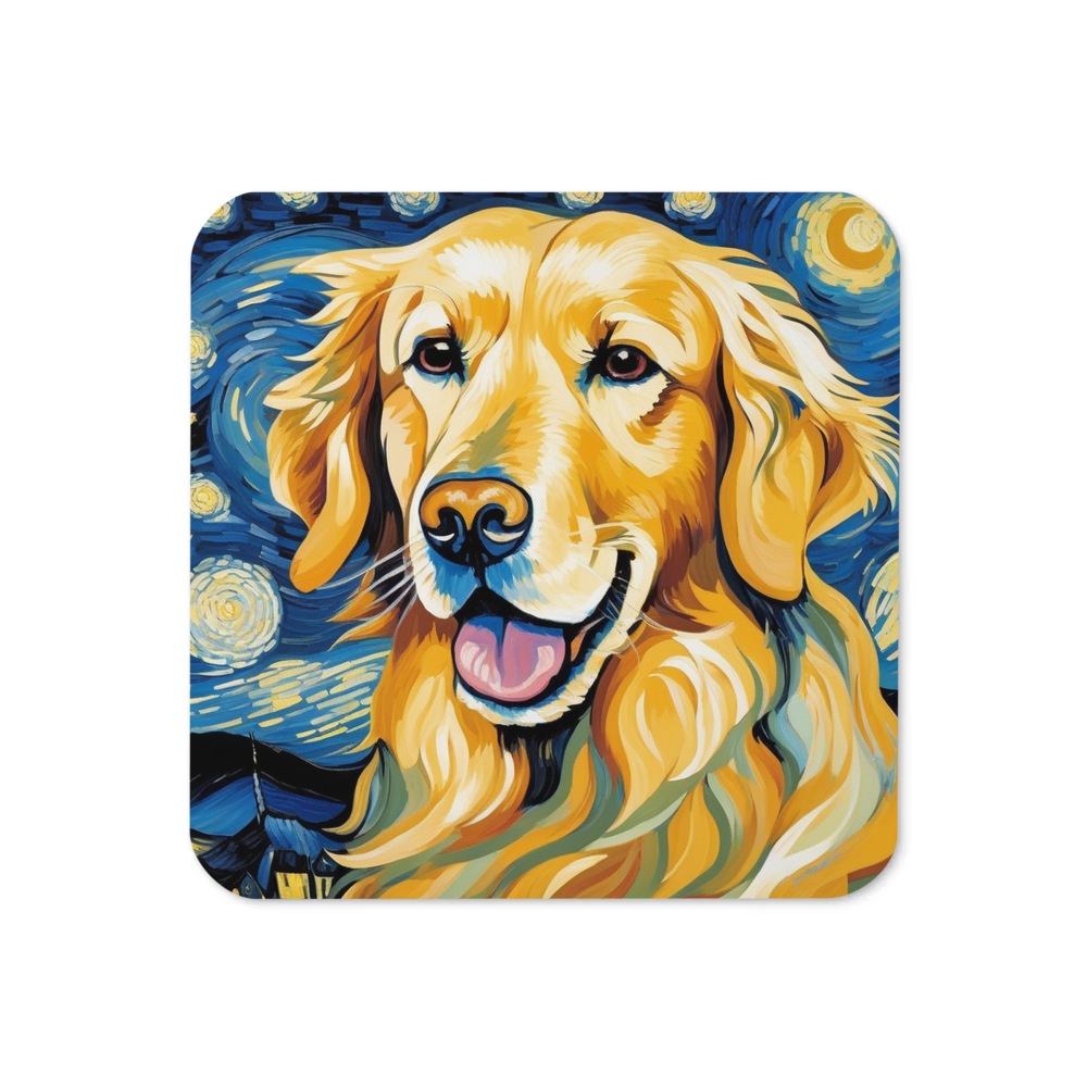 PugMug Custom Golden Retriever Coaster