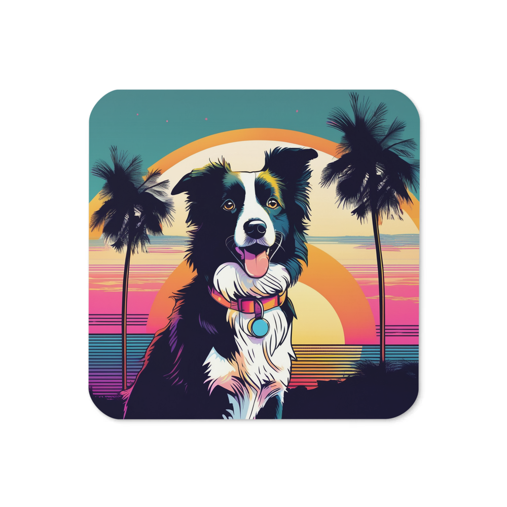 PugMug Custom Border Collie Coaster