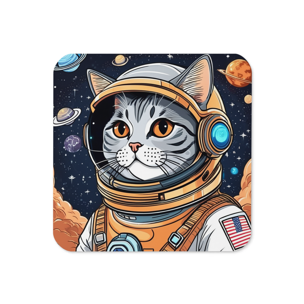 PugMug Custom Tabby British Shorthair Cat Coaster