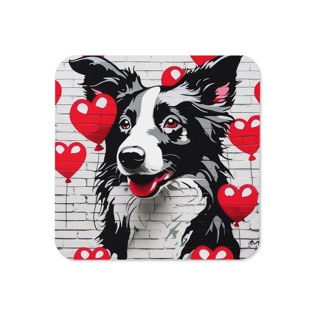PugMug Custom Border Collie Coaster