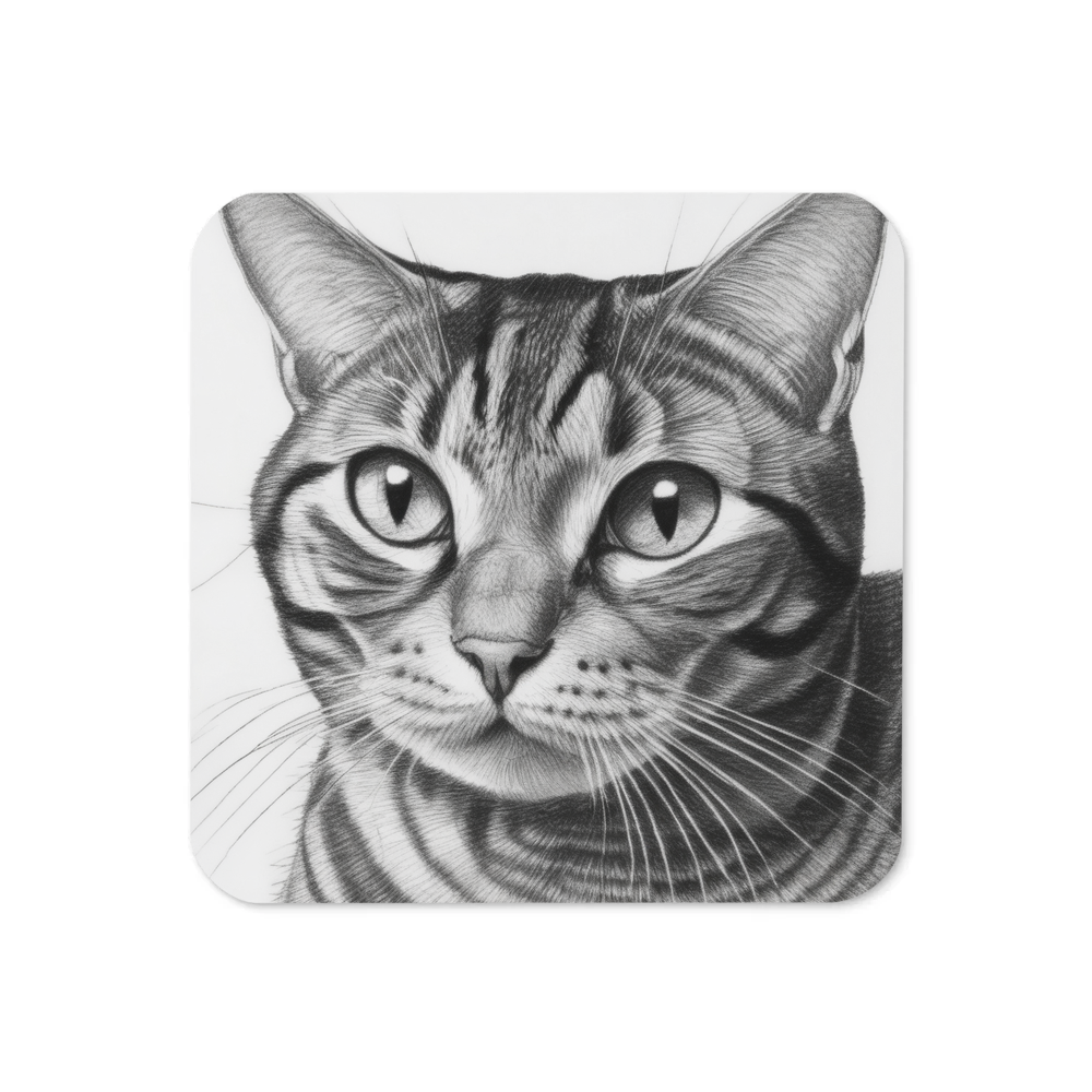 PugMug Custom Tabby American Shorthair Cat Coaster
