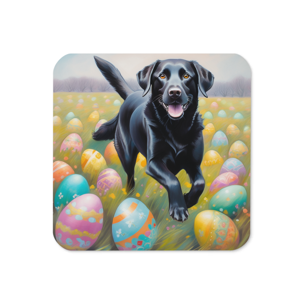 PugMug Custom Black Labrador Retriever Coaster