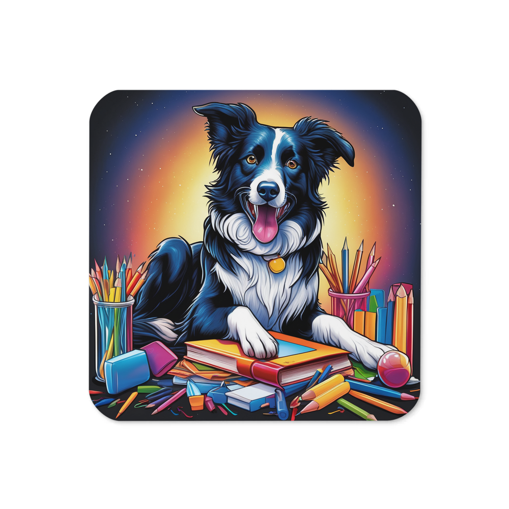 PugMug Custom Border Collie Coaster