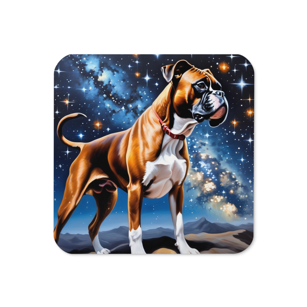 PugMug Custom Boxer Dog Coaster