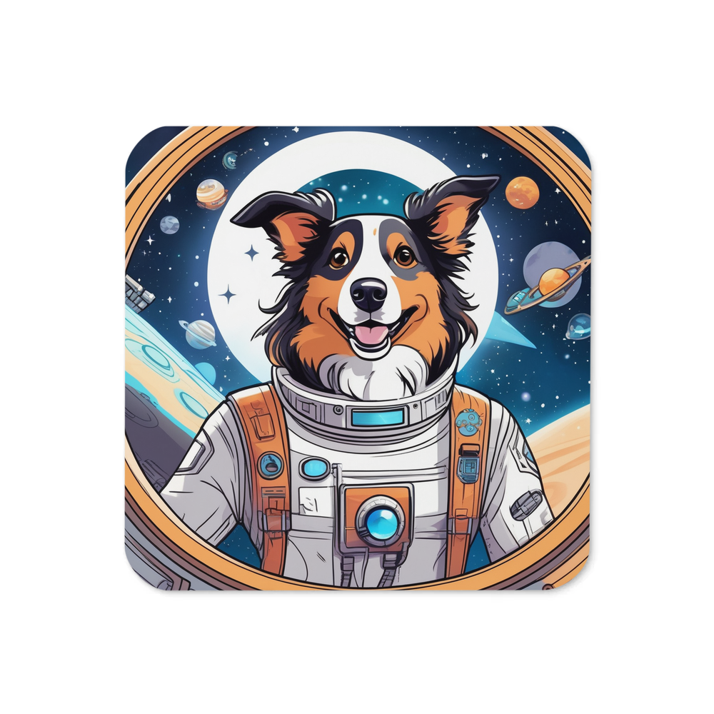 PugMug Custom Collie Coaster