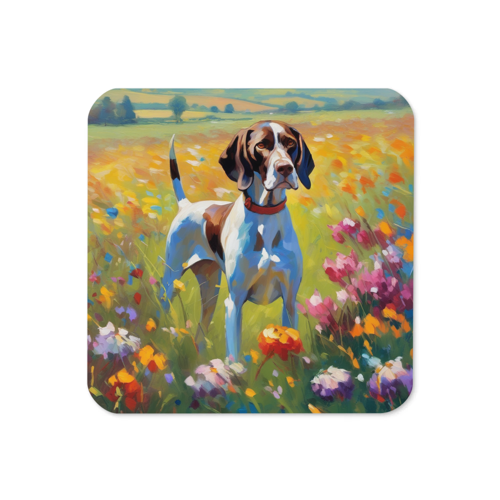 PugMug Custom Pointer Dog Coaster