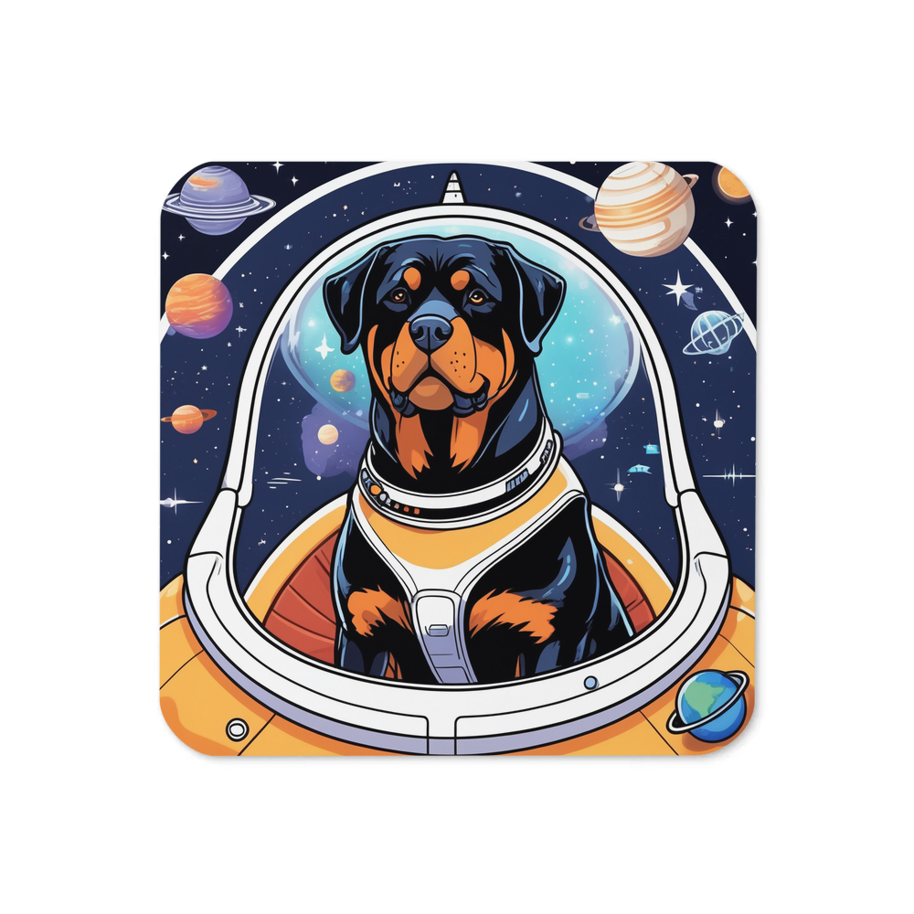 PugMug Custom Rottweiler Coaster